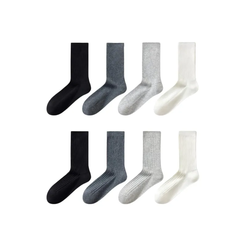 Temooues Mid Calf Socks Women's Combo Set-11