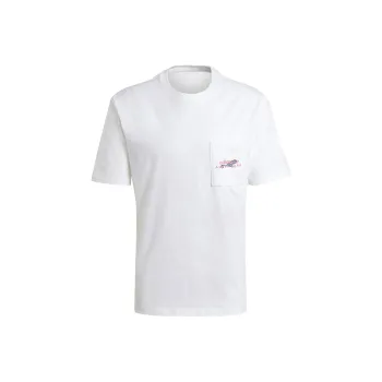 Adidas Originals Set in Sleeve T Shirt Men's White
