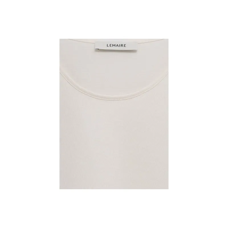 Lemaire Fitted T Shirt 'Chalk'-2
