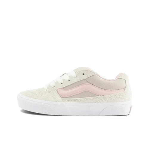 Vans Caldrone Anti Slip Wear Resistant Low Top Skateboard Shoes Women's Beige Pink