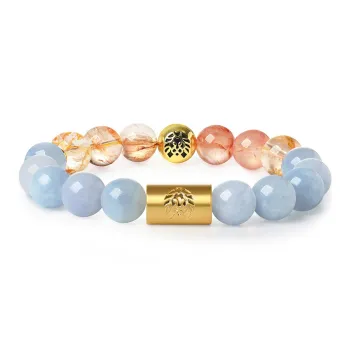 Rastaclat Crystal Small Lion Jade Bracelet Unisex