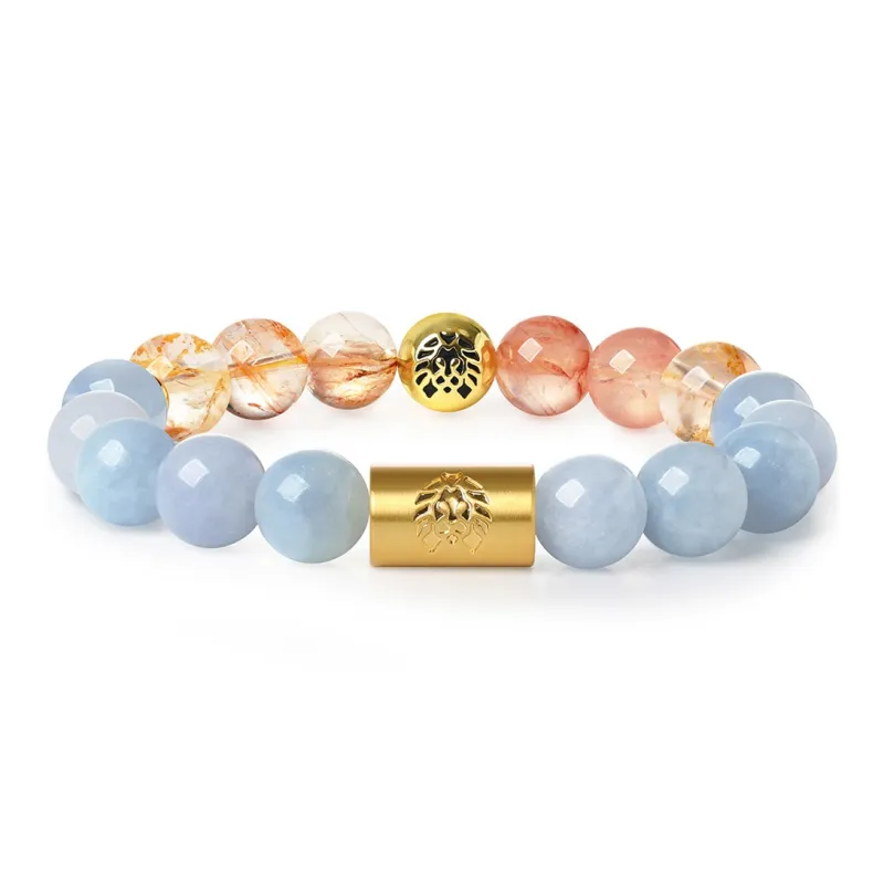 Rastaclat Crystal Small Lion Jade Bracelet Unisex-0