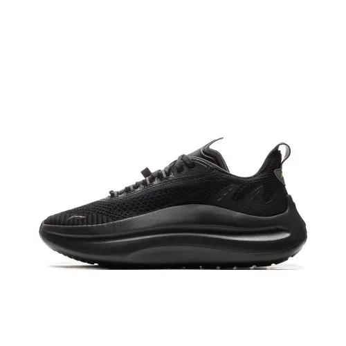 LiNing Cloud Wave Cushioning, Slip Resistant, Abrasion Resistant, Lightweight Low Top Casual Shoes Men's Black