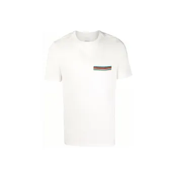 Paul Smith Stripe Printed Crewneck T Shirt