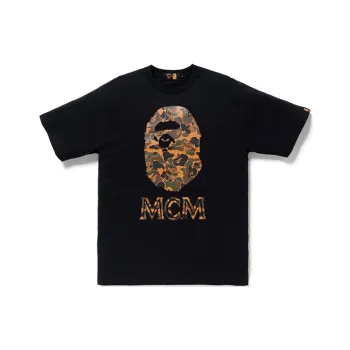 A BATHING APE X Mcm Camo Ape Head Tee