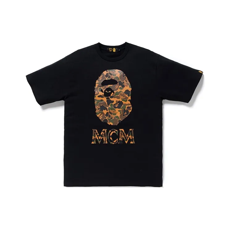 Bape X Mcm Camo Ape Head Tee-0