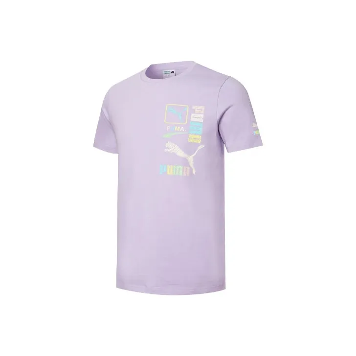 PUMA T-Shirts Unisex Light Lavender-0
