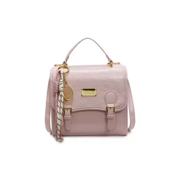 TTaG．baG PU Backpack Regular Women's Black/Ecru/Pink/Blue