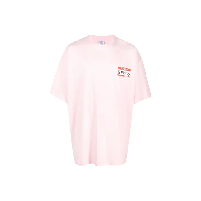 Vetements T-Shirts Unisex Pink-0