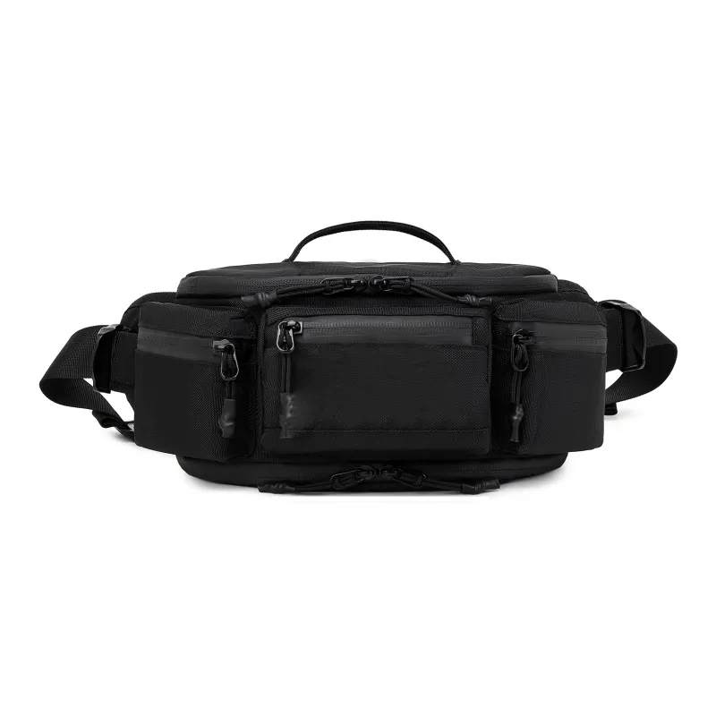 ReeYee Nylon Fanny Pack Men's Black-0