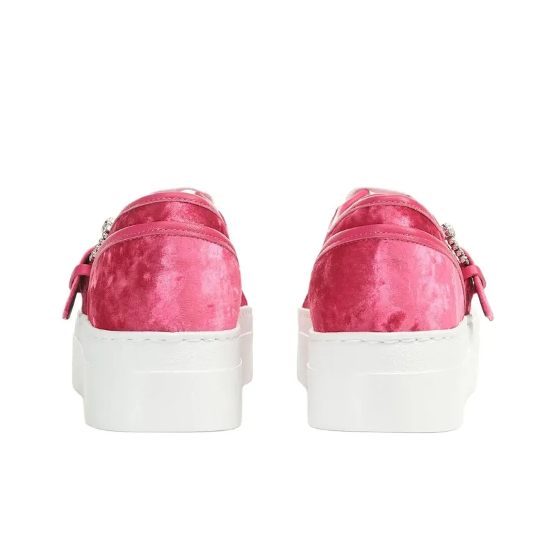 SERGIO ROSSI SR Twenty Low Top Skateboard Shoes Women's Fuchsia-3