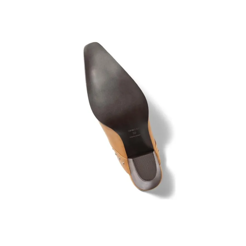 Open Yy Closed Toe Slippers Women's Beige-6