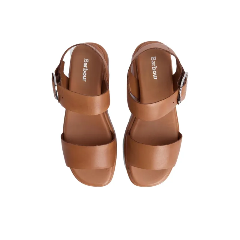 BARBOUR Erin Strap Sandals Women's Brown-3