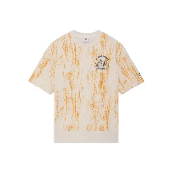 LiNing China Li Ning T Shirts Men Ice Orange