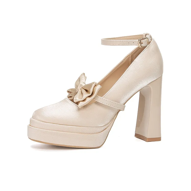 Dunnu High Heels Women's Champagne-0