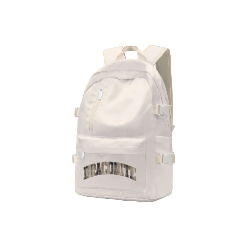 TURN UP NOT FOR US Polyester Backpack Unisex Beige-24