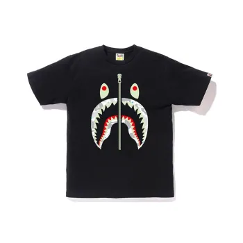 A BATHING APE Space Camo Front Shark Tee