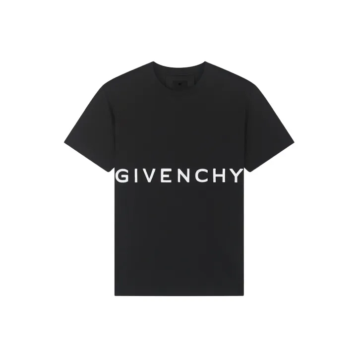 Givenchy Oversized Logo Embroidered T shirt-0