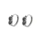 Knotty Serpent Hoop Earrings, 1 Pair