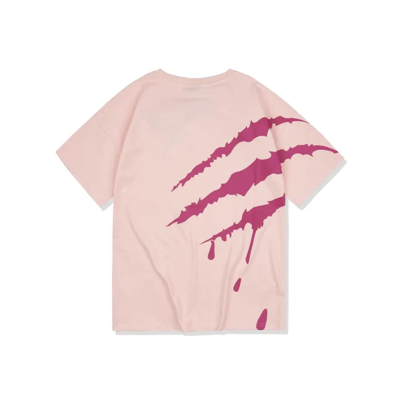 Suamoment Short Sleeved T Shirt Unisex Pink-0