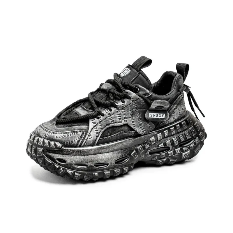 HACKBUTEER Low Top Chunky Sneakers Men's Box Included-3