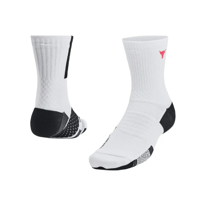 Under Armour Johnson Mid Calf Socks Unisex 1 Pack White-2