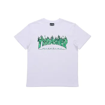 Thrasher T Shirt Japan Version Unisex White Green