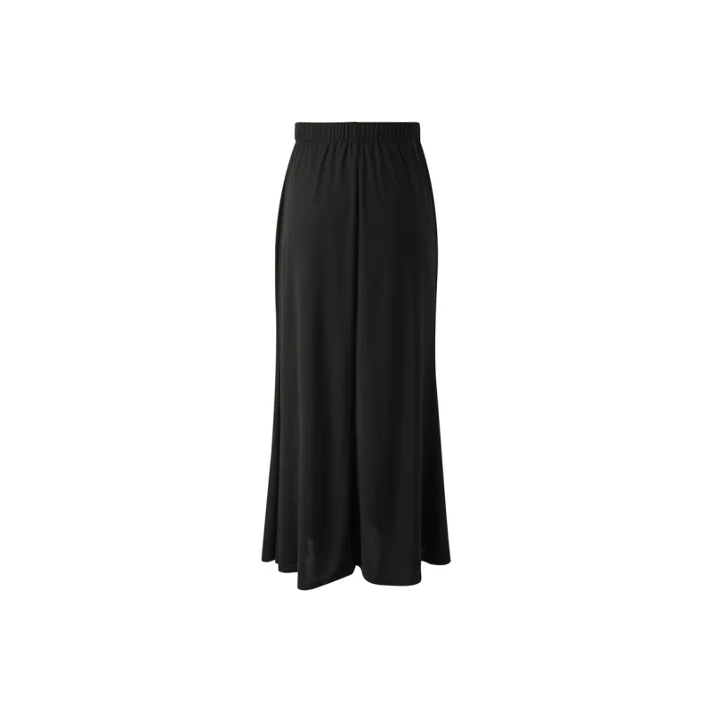 3COLOUR Casual Long Skirt Women's Classic Black-1