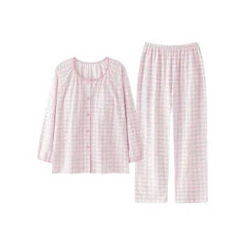 Cotton Gene Pajama Set Women's Light Pink