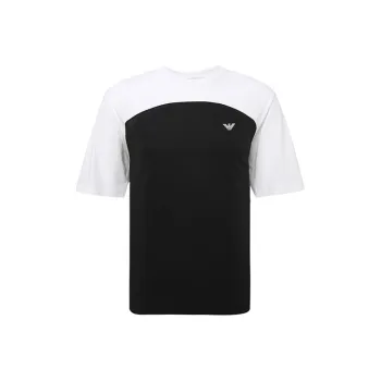 EMPORIO ARMANI T Shirts Men Black/White
