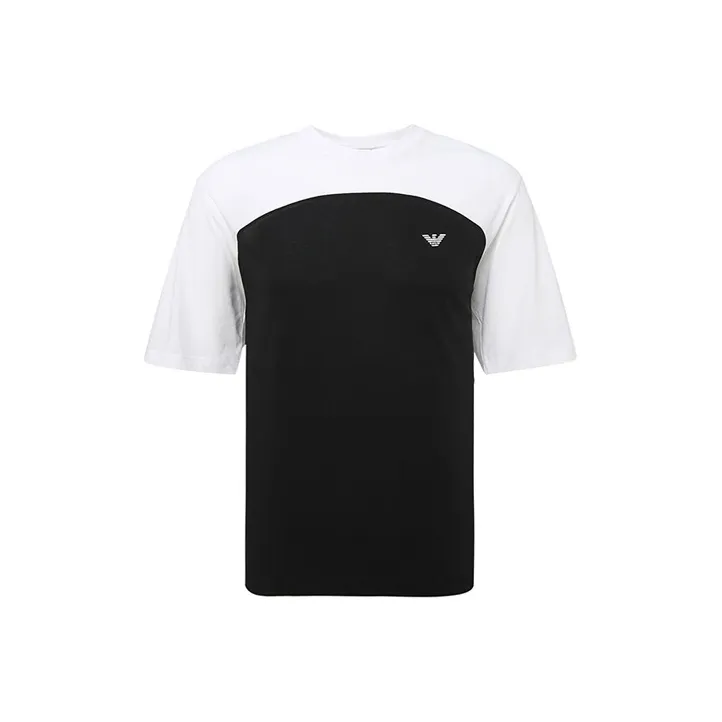 EMPORIO ARMANI T Shirts Men Black/White-0