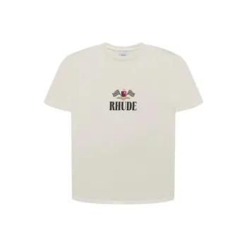 RHUDE T-Shirts Unisex Ecru