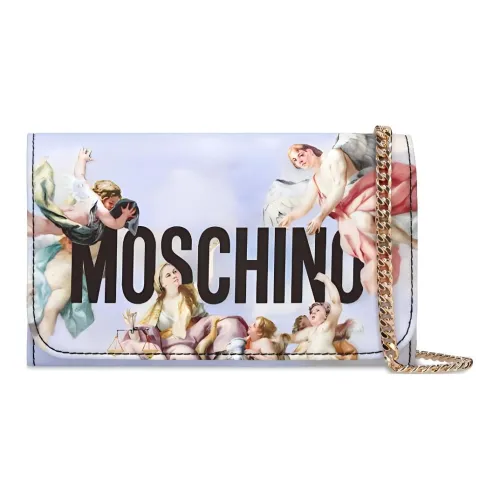 MOSCHINO Fabric Shoulder Bag Crossbody Bag Wallets Women's Multicolor