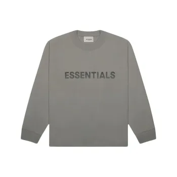 Fear Of God Essentials 3D Silicon Applique Boxy Long Sleeve T Shirt