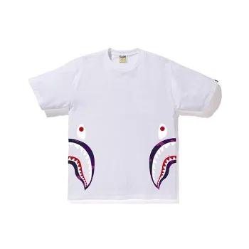 A BATHING APE Color Camo Side Shark Tee