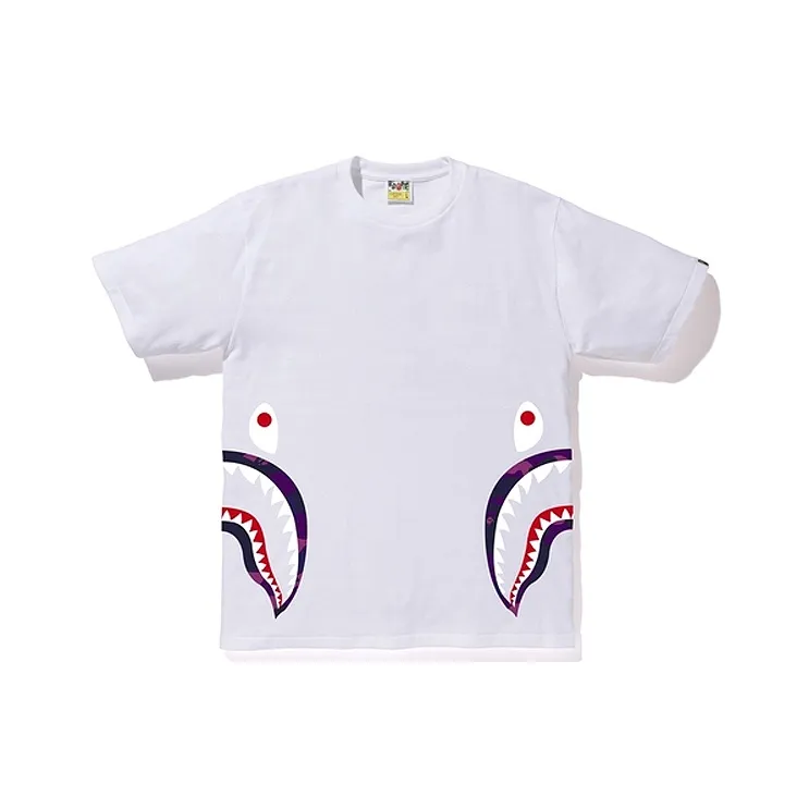 A BATHING APE Color Camo Side Shark Tee-0