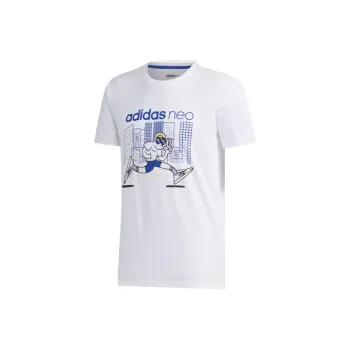 Adidas Neo Set in Sleeve T Shirt Men's White