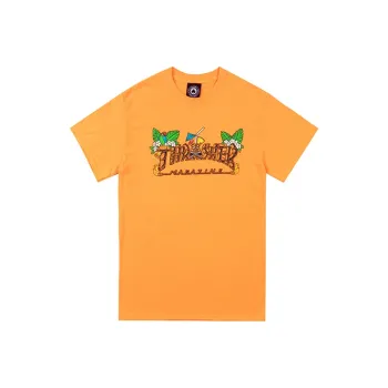 Thrasher T-Shirt US Version Unisex Orange Yellow