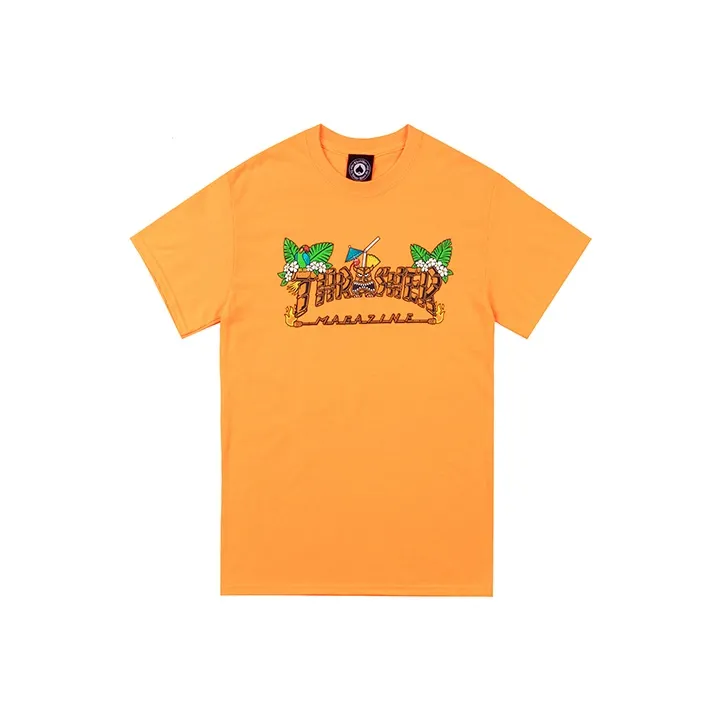 Thrasher T-Shirt US Version Unisex Orange Yellow-0