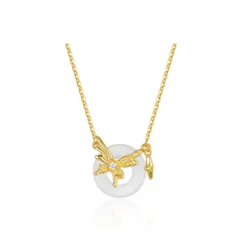 Bubble Scallops Chalcedony Necklaces Women's