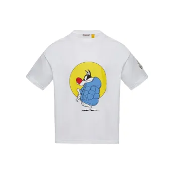 Moncler T Shirts Unisex White