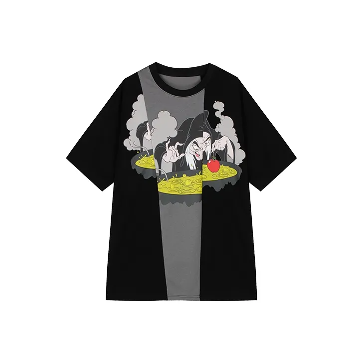 TBSM TROUBLESMILE The Evil Queen Straight T-Shirt Unisex Black Gray Color-0