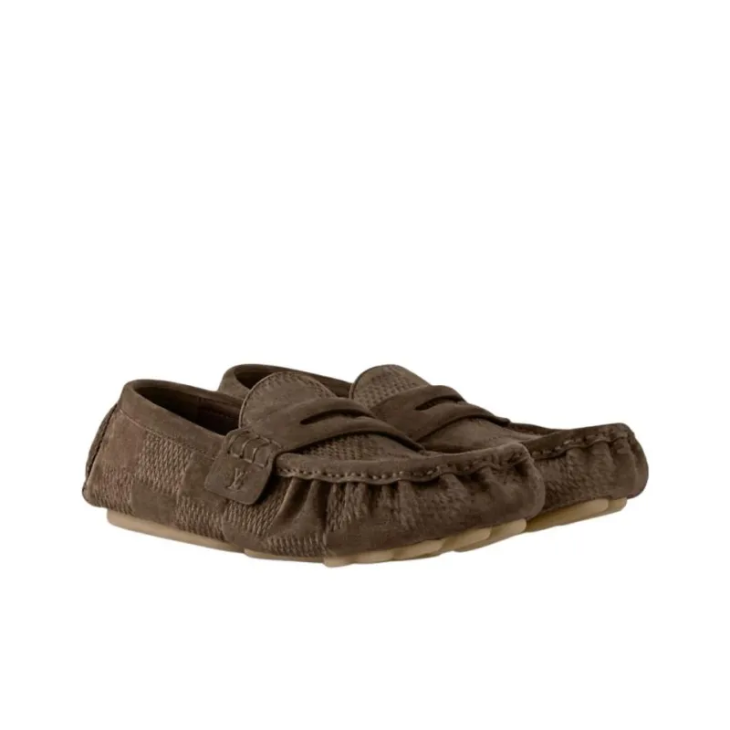 LOUIS VUITTON Footprint Casual Shoes Men's Brown-2