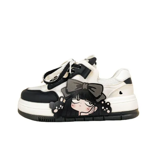 A&M Anti Slip Wear Resistant Low Top Skateboard Shoes Women's Black