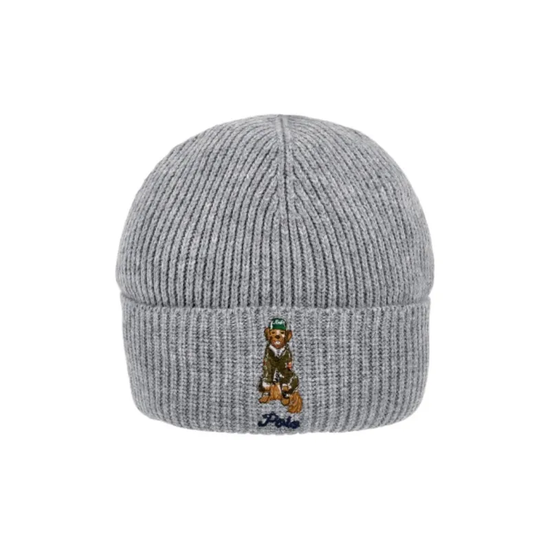 Polo Ralph Lauren Acrylic Recycled Nylon Wool Nylon Beanies Men's Gray-1