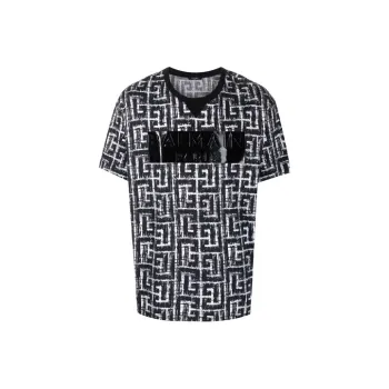 BALMAIN Tape Monogram T Shirt