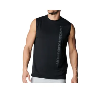 Under Armour TechWordmark Tank Top Men's Black 001