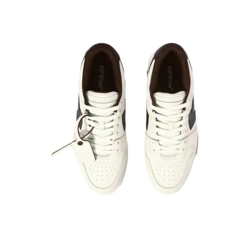 OFF WHITE Out Of Office Low Top Skateboard Shoes Men's White-3