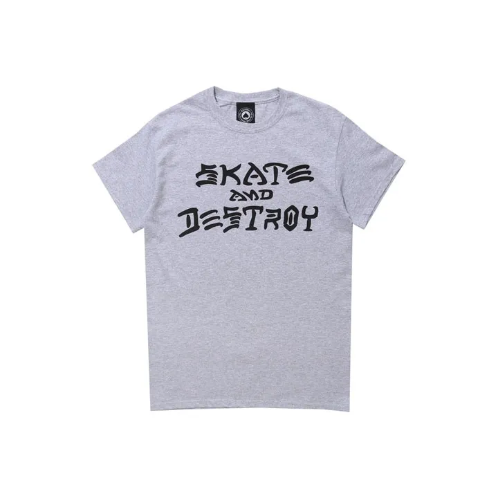 Thrasher T Shirt US Version Unisex Gray-0