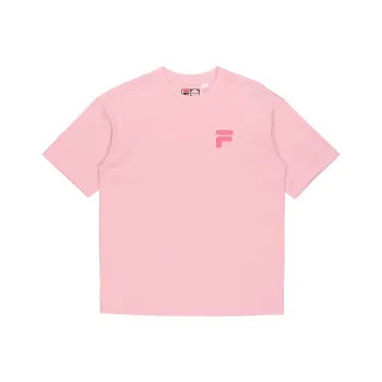 FILA FUSION T Shirt Unisex Youth Pink